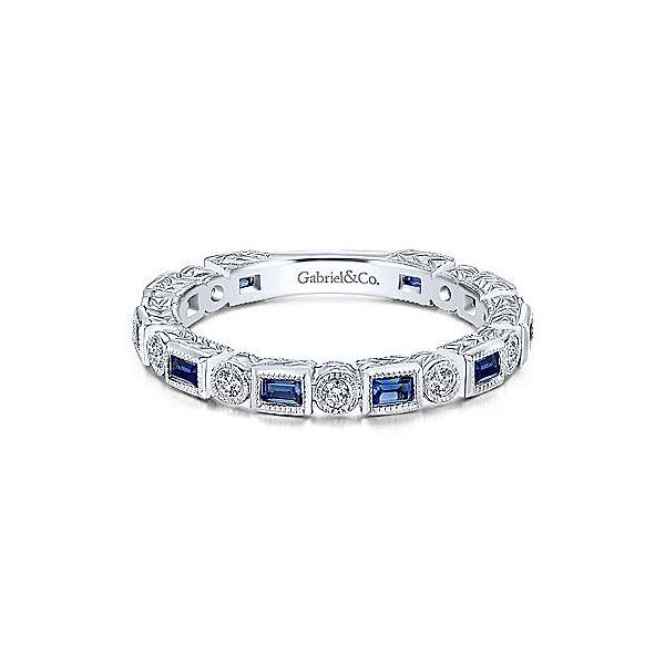 Gabriel & Co. Stackable White Gold Ring SVS Fine Jewelry Oceanside, NY