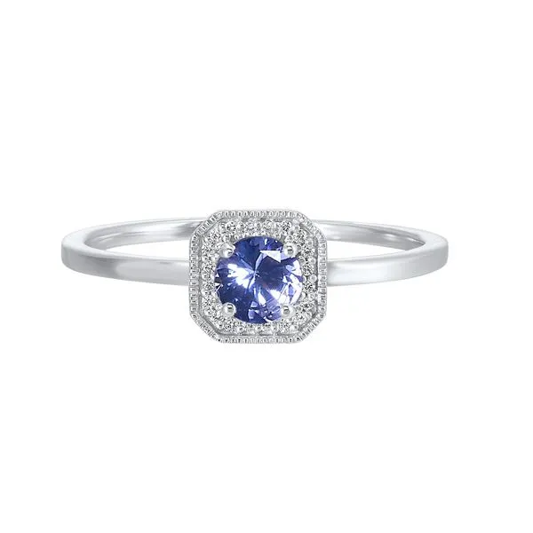SVS Birthstone Halo Collection Ring: Alexandrite (June) SVS Fine Jewelry Oceanside, NY