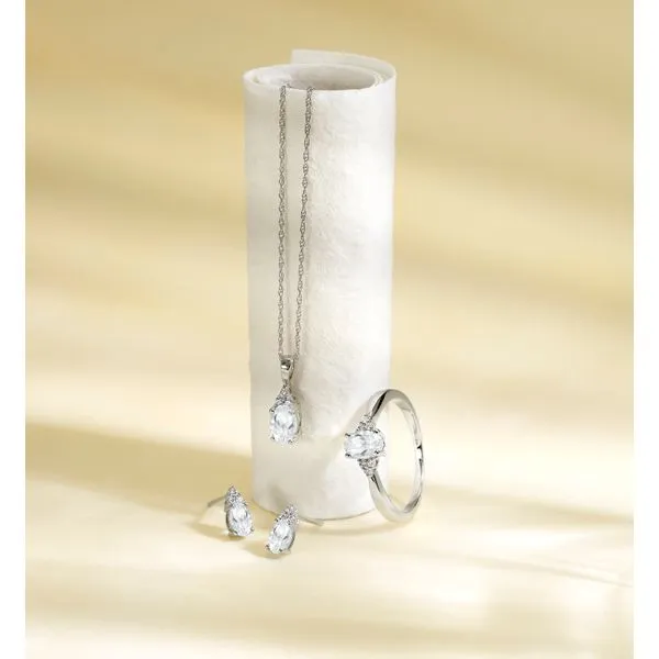 SVS Birthstone Collection Ring: White Topaz Image 2 SVS Fine Jewelry Oceanside, NY