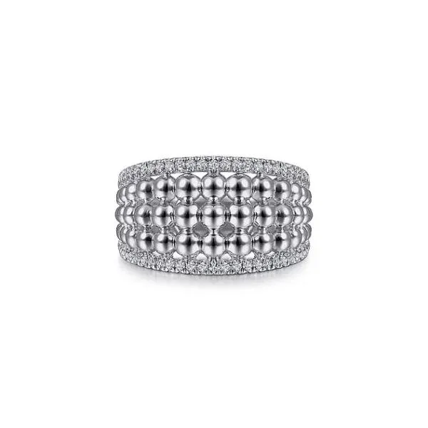 Gabriel & Co. Bujukan Silver & White Sapphire Ring SVS Fine Jewelry Oceanside, NY