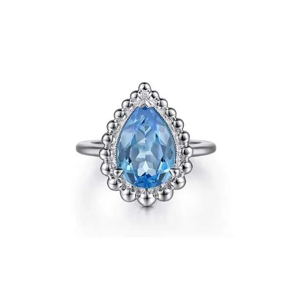 Gabriel & Co. Bujukan Silver & Blue Topaz Ring SVS Fine Jewelry Oceanside, NY