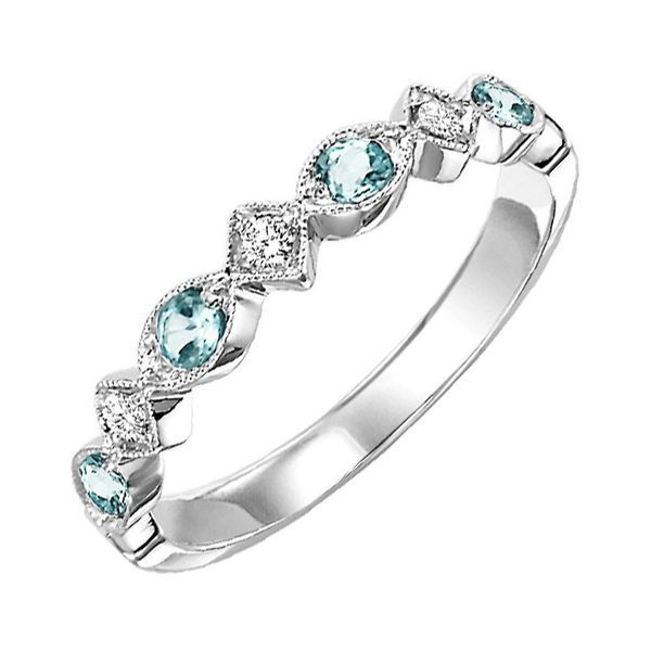 SVS Stackable Band Collection: Aquamarine SVS Fine Jewelry Oceanside, NY