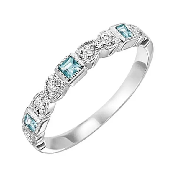 SVS Stackable Band Collection: Aquamarine SVS Fine Jewelry Oceanside, NY