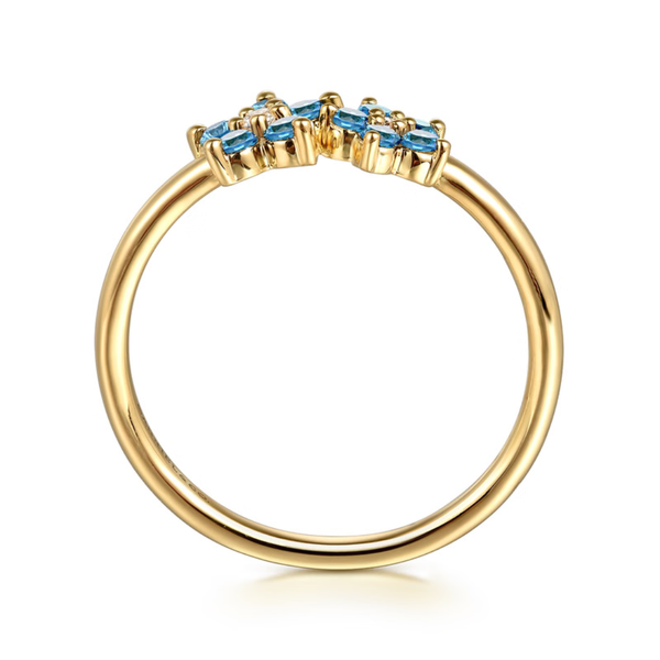 Gabriel & Co. Contemporary Yellow Gold Classic Ring Image 2 SVS Fine Jewelry Oceanside, NY
