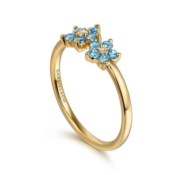 Gabriel & Co. Contemporary Yellow Gold Classic Ring Image 3 SVS Fine Jewelry Oceanside, NY