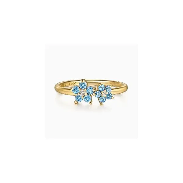 Gabriel & Co. Contemporary Yellow Gold Classic Ring SVS Fine Jewelry Oceanside, NY