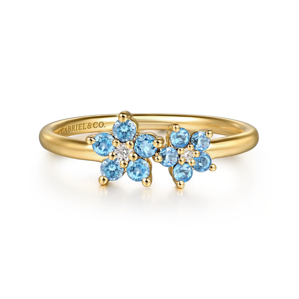 Gabriel & Co. Contemporary Yellow Gold Classic Ring SVS Fine Jewelry Oceanside, NY
