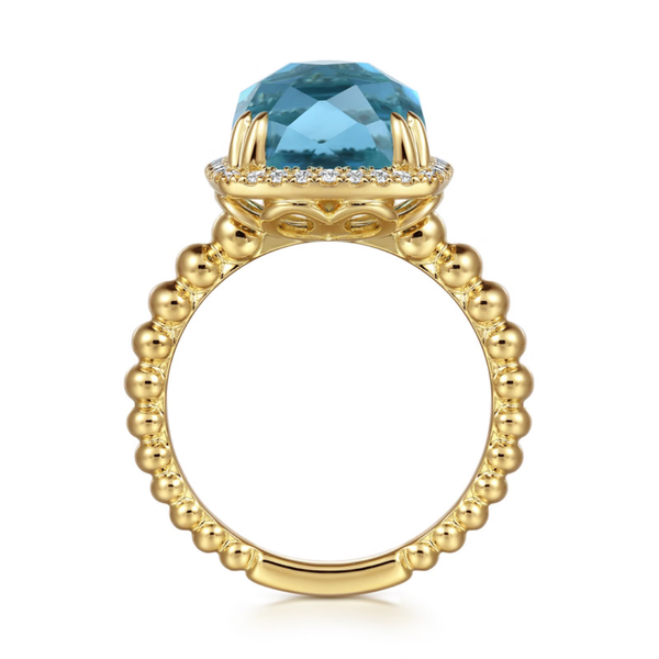 Gabriel & Co. Bujukan Yellow Gold Ring Image 2 SVS Fine Jewelry Oceanside, NY