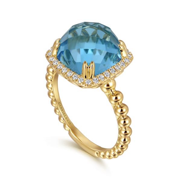 Gabriel & Co. Bujukan Yellow Gold Ring Image 3 SVS Fine Jewelry Oceanside, NY