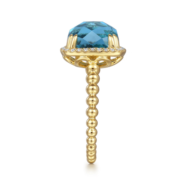Gabriel & Co. Bujukan Yellow Gold Ring Image 4 SVS Fine Jewelry Oceanside, NY