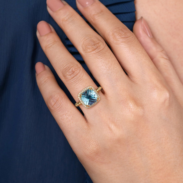 Gabriel & Co. Bujukan Yellow Gold Ring Image 5 SVS Fine Jewelry Oceanside, NY