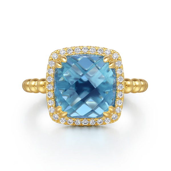 Gabriel & Co. Bujukan Yellow Gold Ring SVS Fine Jewelry Oceanside, NY