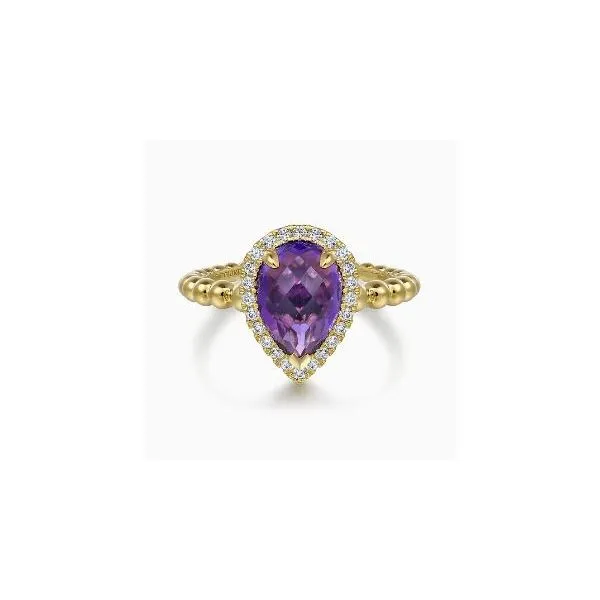Gabriel & Co. Bujukan Yellow Gold Ring SVS Fine Jewelry Oceanside, NY