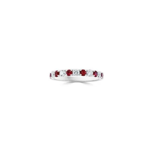 White Gold, Ruby, And Diamond Ring, Size 6 SVS Fine Jewelry Oceanside, NY