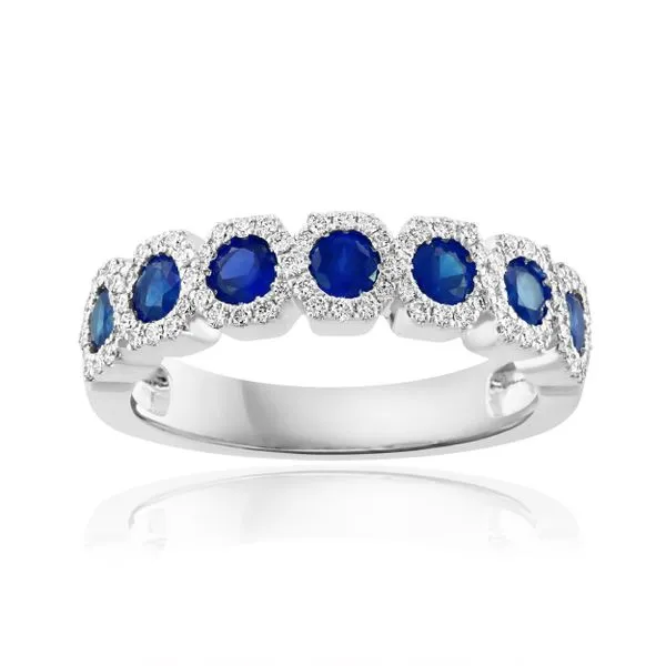 White Gold, Sapphire, And Diamond Ring SVS Fine Jewelry Oceanside, NY