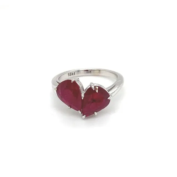 White Gold And Ruby Ring, 3.49Cttw, Size 6 SVS Fine Jewelry Oceanside, NY