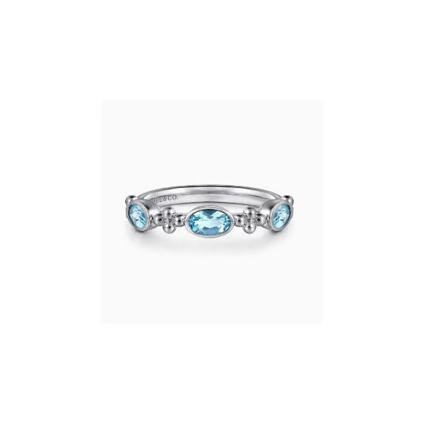 Gabriel & Co. Bujukan Silver And Blue Topaz Ring SVS Fine Jewelry Oceanside, NY