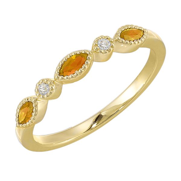 Yellow Gold, Diamond, And Citrine Ring SVS Fine Jewelry Oceanside, NY