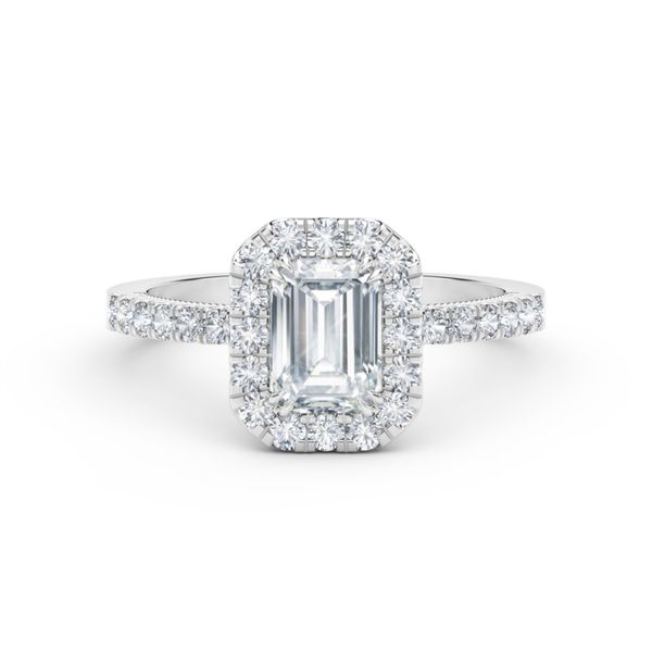 Forevermark Emerald Cut Halo Engagement Ring SVS Fine Jewelry Oceanside, NY