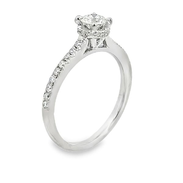 Passion8 Round Solitaire Engagement Ring, 14K White Gold, 0.52ctw Image 2 SVS Fine Jewelry Oceanside, NY
