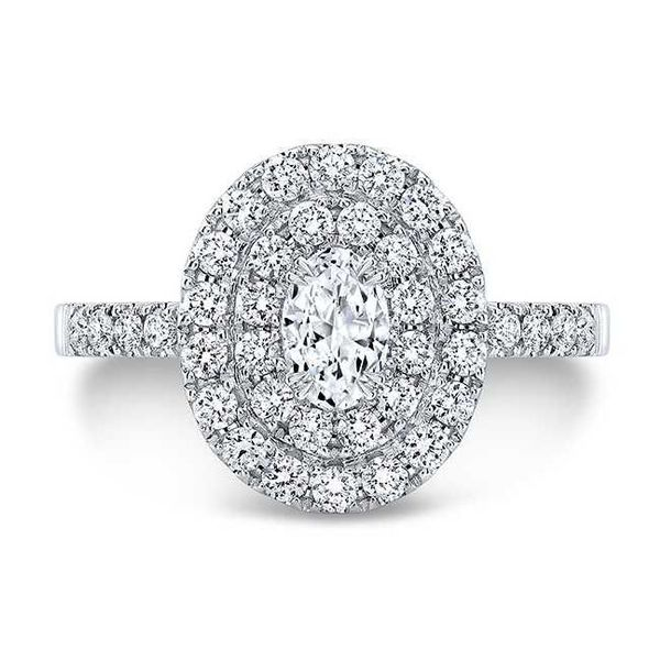 SVS Signature Double Halo Diamond Engagement Ring SVS Fine Jewelry Oceanside, NY