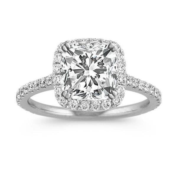 SVS Signature Halo Diamond Engagement Ring SVS Fine Jewelry Oceanside, NY