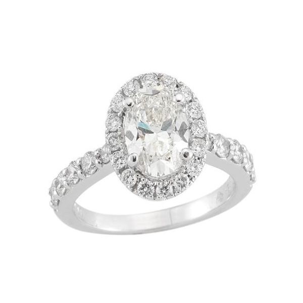 Oval Halo Diamond Engagement Ring SVS Fine Jewelry Oceanside, NY