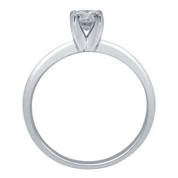Round Solitaire Engagement Ring, .97ctw Image 2 SVS Fine Jewelry Oceanside, NY