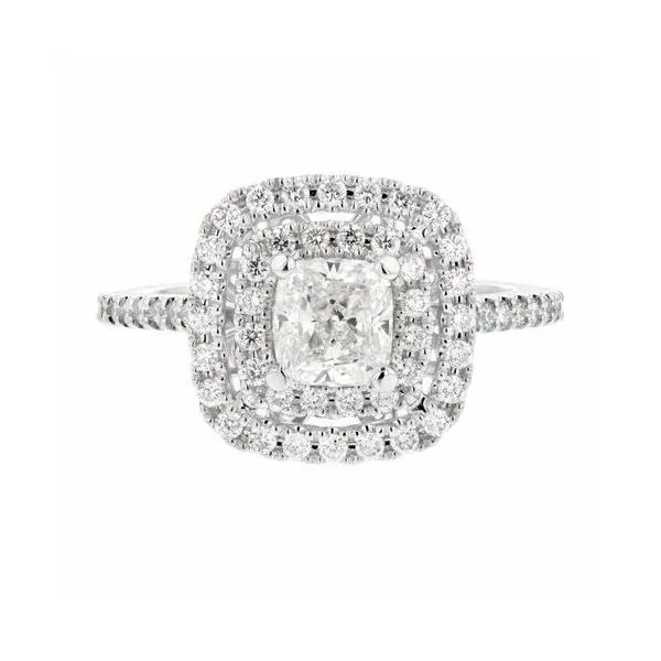 SVS Signature Double Halo Diamond Engagement Ring 1.04Cttw SVS Fine Jewelry Oceanside, NY