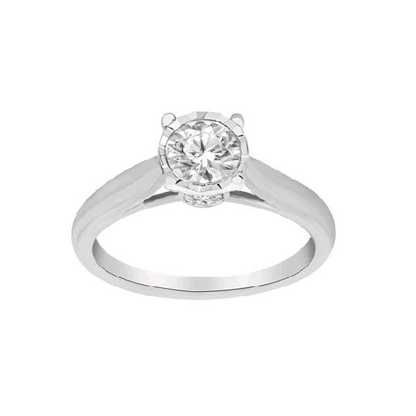 14K White Gold Solitaire Diamond Engagement Ring SVS Fine Jewelry Oceanside, NY
