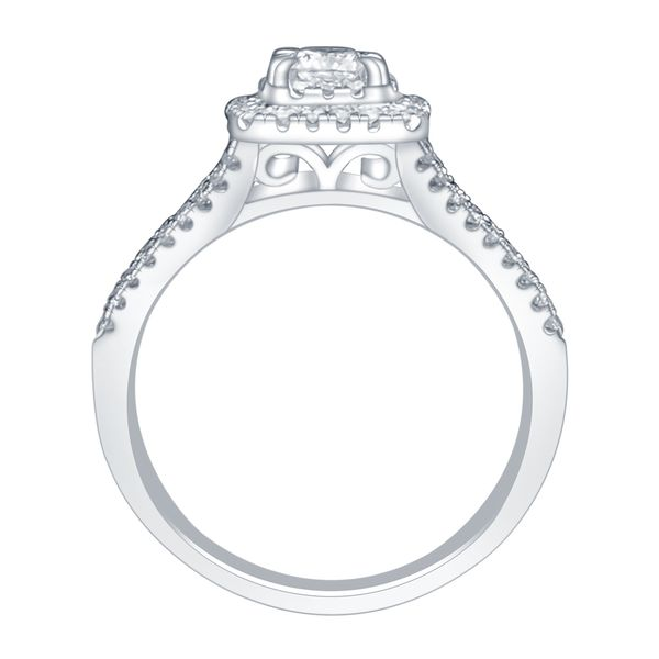 SVS Signature 101Â© 14K White Gold Engagement Ring Image 2 SVS Fine Jewelry Oceanside, NY