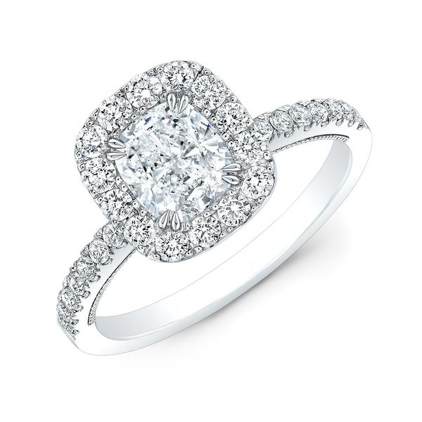 SVS Signature Cushion Halo Diamond Engagement Ring SVS Fine Jewelry Oceanside, NY