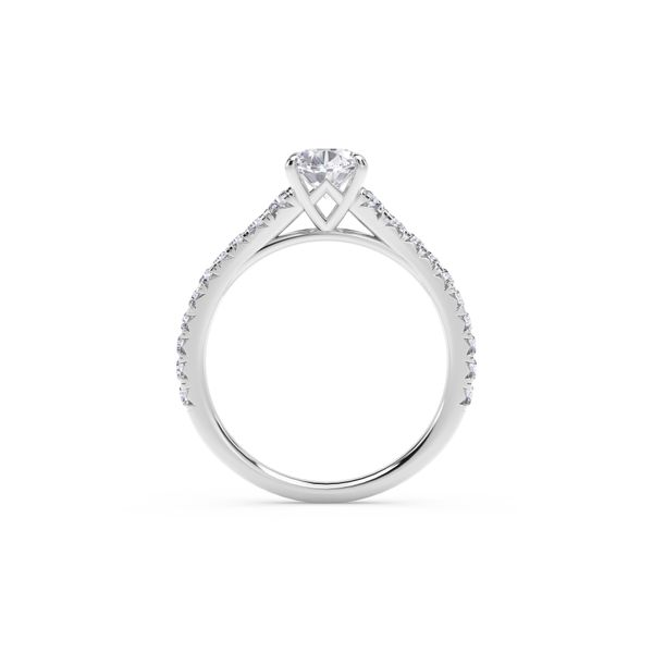 Forevermark IconÃ¢â€žÂ¢ Setting Platinum Oval Engagement Ring Image 3 SVS Fine Jewelry Oceanside, NY