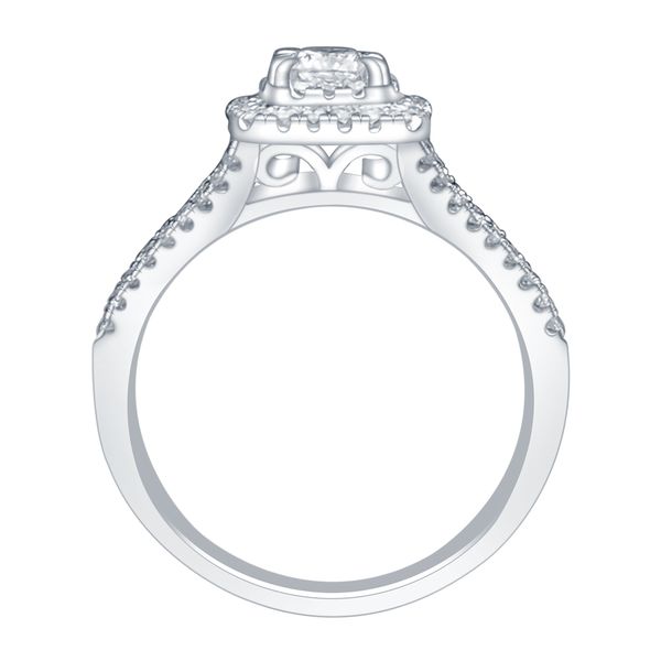SVS Signature Cushion Double Halo Engagement Ring Image 2 SVS Fine Jewelry Oceanside, NY