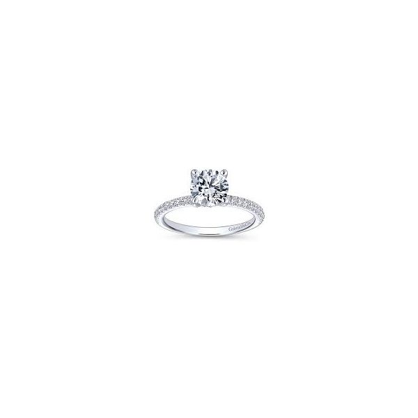 Gabriel Serenity 14K White Gold Engagement Ring SVS Fine Jewelry Oceanside, NY
