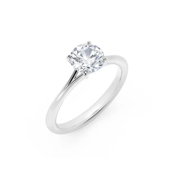 Forevermark Round Platinum Engagement Ring, .70ctw Image 2 SVS Fine Jewelry Oceanside, NY