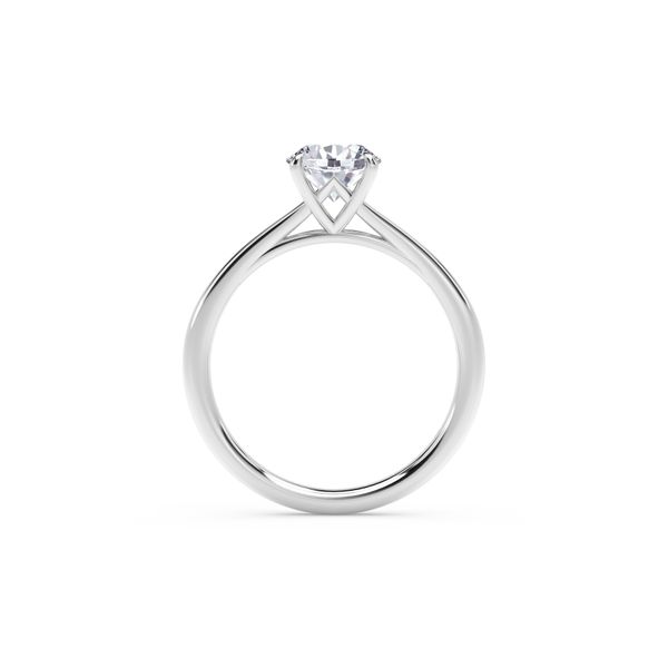 Forevermark Round Icon™ Setting Platinum Engagement Ring, .70ctw Image 3 SVS Fine Jewelry Oceanside, NY
