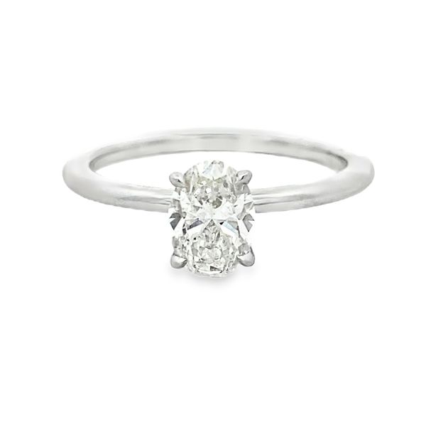 Forevermark Oval Solitaire Engagement Ring, Platinum, 0.70ct Image 2 SVS Fine Jewelry Oceanside, NY
