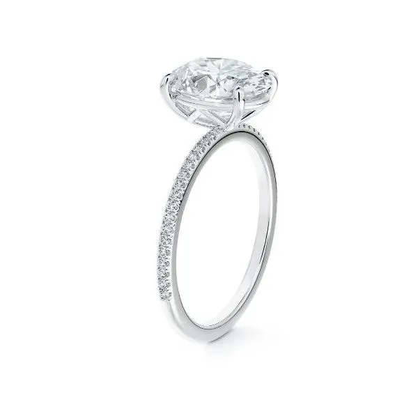 Forevermark Oval Delicate Icon™ Platinum Engagement Ring, .66ctw SVS Fine Jewelry Oceanside, NY