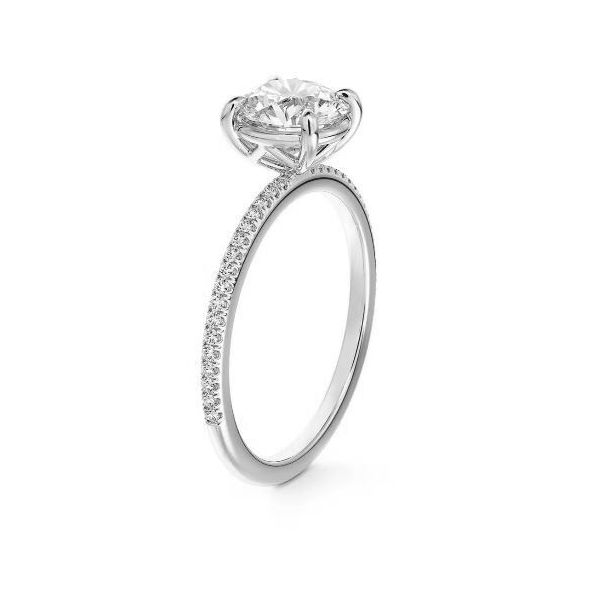 Forevermark Round Delicate Icon™ Platinum Engagement Ring, .65ctw SVS Fine Jewelry Oceanside, NY