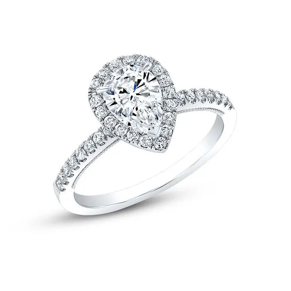 SVS Signature Pear Halo Engagement Ring, 0.97cttw SVS Fine Jewelry Oceanside, NY