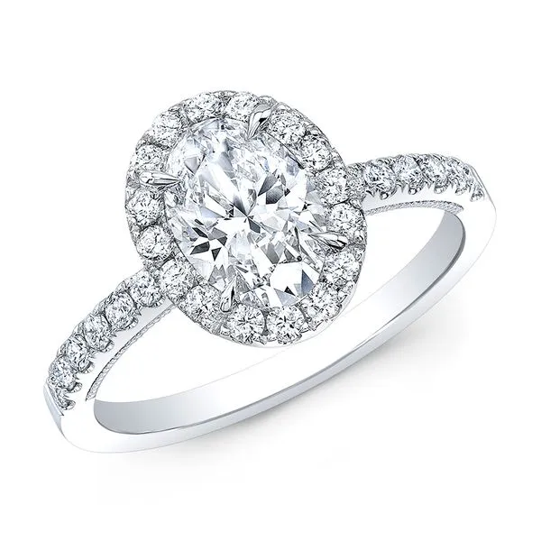 SVS Signature Oval Halo Engagement Ring, 1.05cttw SVS Fine Jewelry Oceanside, NY