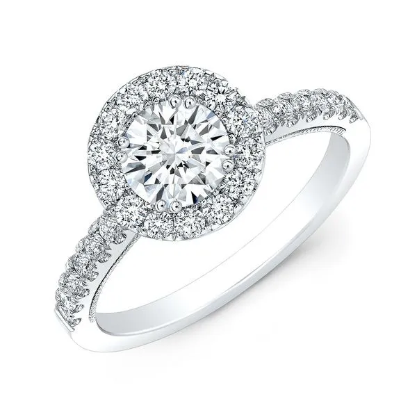 SVS Signature Round Halo Engagement Ring, 0.92cttw SVS Fine Jewelry Oceanside, NY