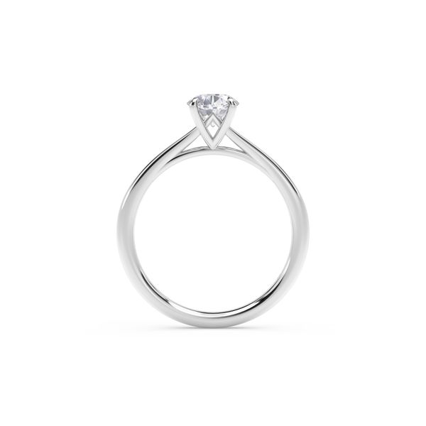 Forevermark Oval Icon™ Setting Platinum Engagement Ring, .74ctw Image 3 SVS Fine Jewelry Oceanside, NY