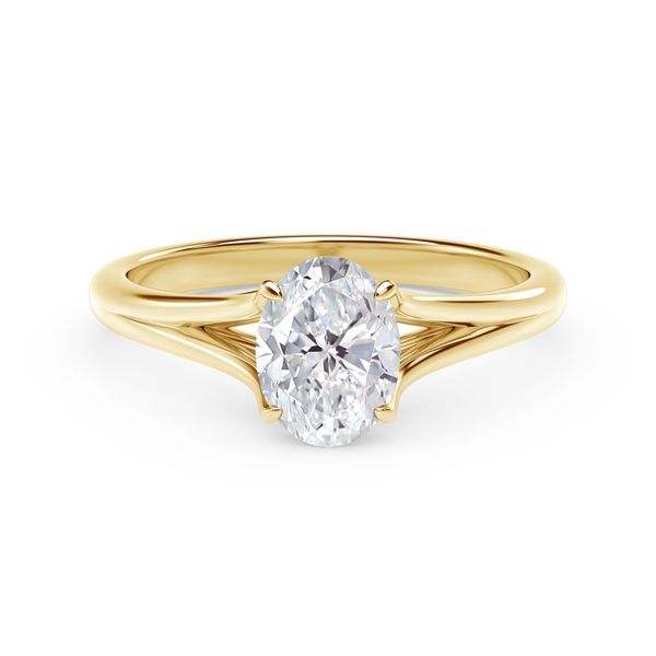 Forevermark Unity Yellow Gold Oval Engagement Ring SVS Fine Jewelry Oceanside, NY