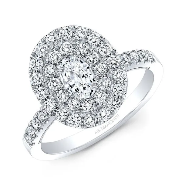SVS Signature Oval Double Halo Engagement Ring SVS Fine Jewelry Oceanside, NY