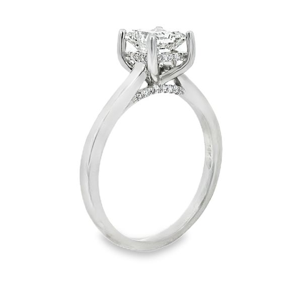Princess Cut Diamond Engagement Ring with Hidden Halo, 14K White Gold, 1.07ctw Image 2 SVS Fine Jewelry Oceanside, NY