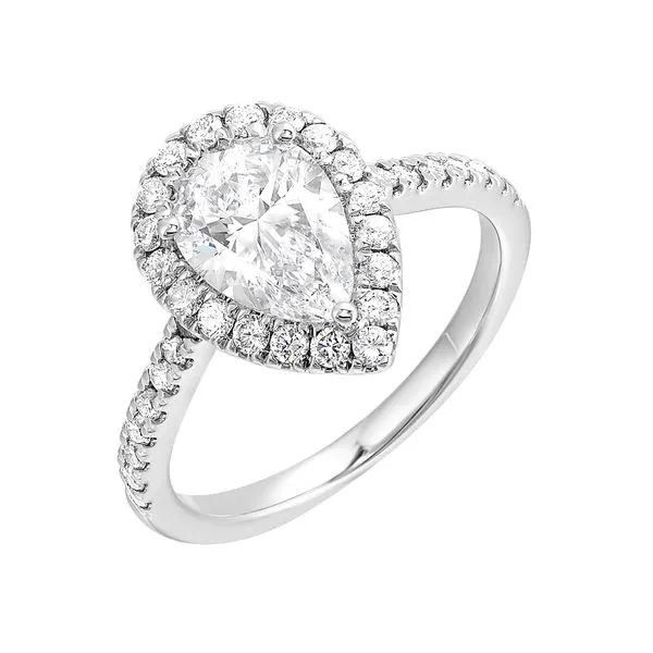 White Gold And Lab-Grown Diamond Engagement Ring Image 3 SVS Fine Jewelry Oceanside, NY