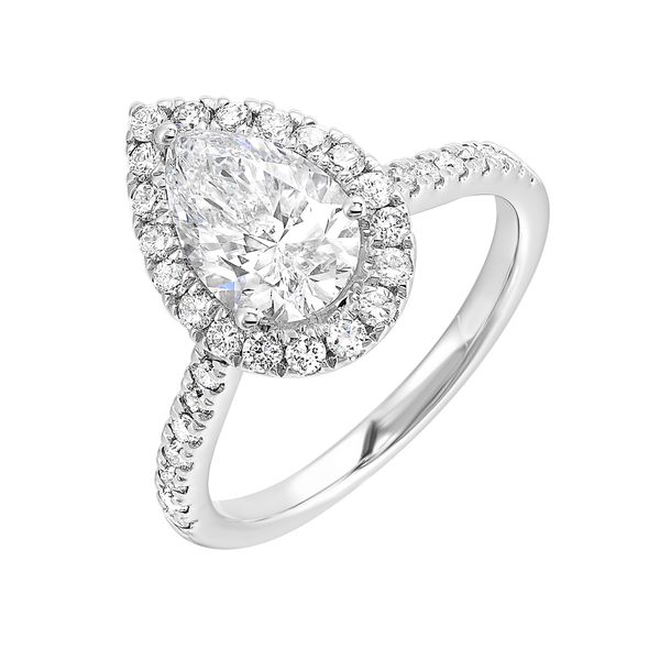 White Gold And Lab-Grown Diamond Engagement Ring Image 4 SVS Fine Jewelry Oceanside, NY