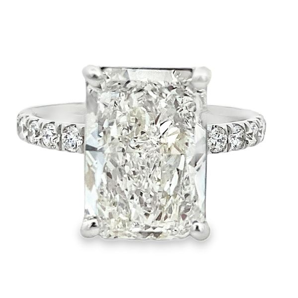 5.01ct Radiant Cut Diamond Solitaire Engagement Ring SVS Fine Jewelry Oceanside, NY